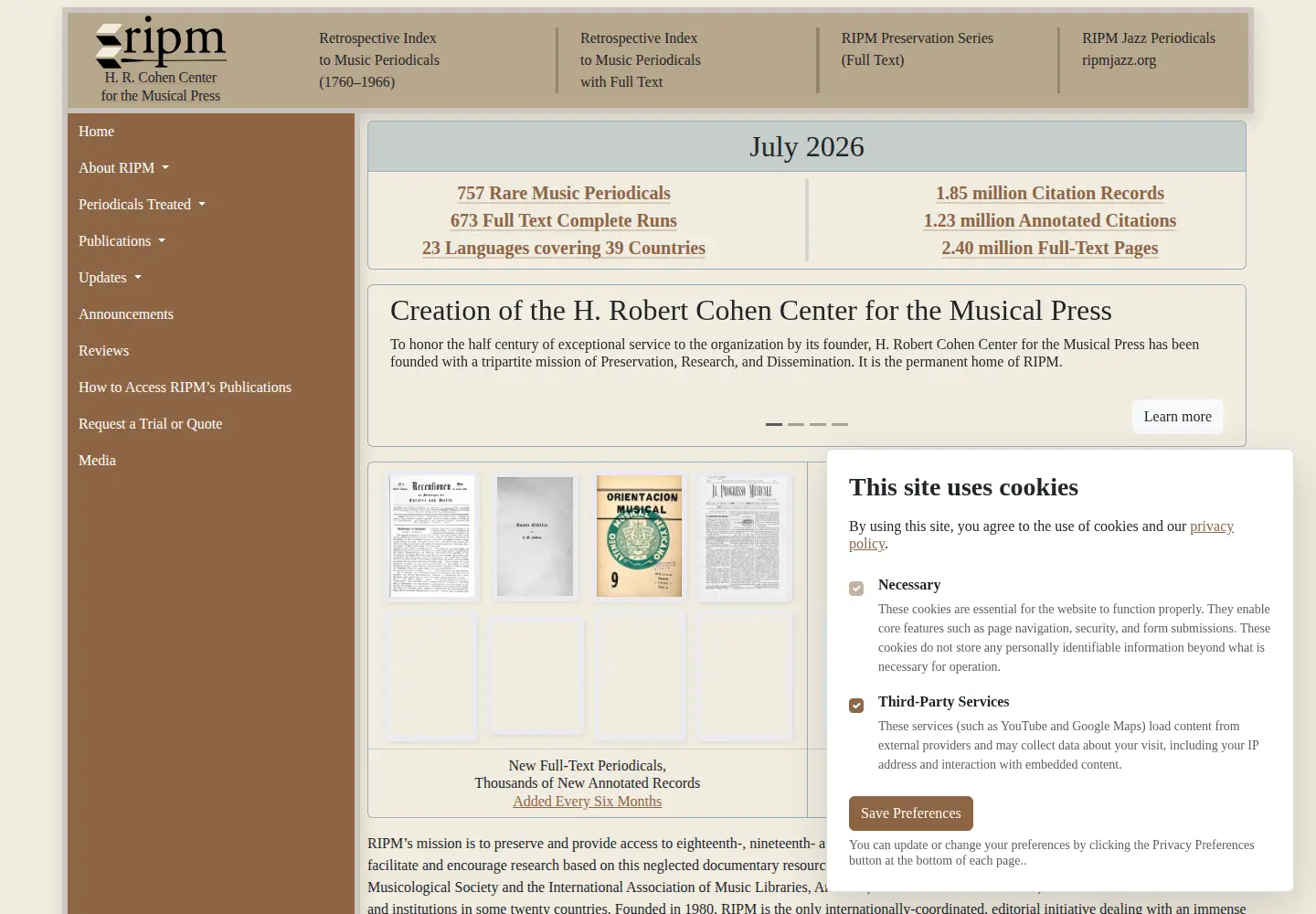 Screenshot of ripm.org