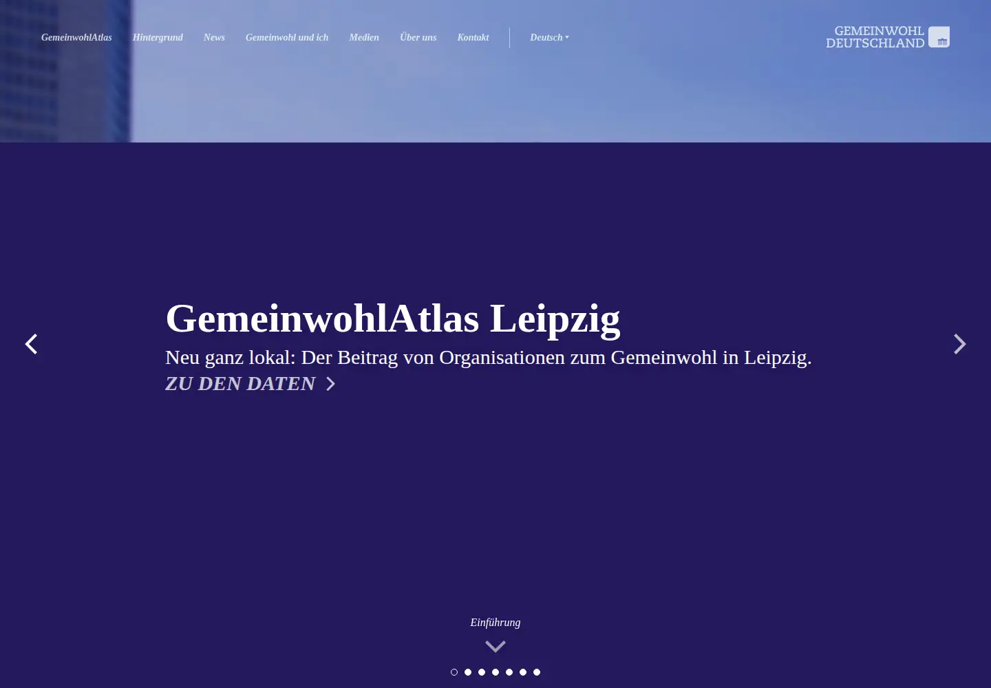 Screenshot of gemeinwohlatlas.de