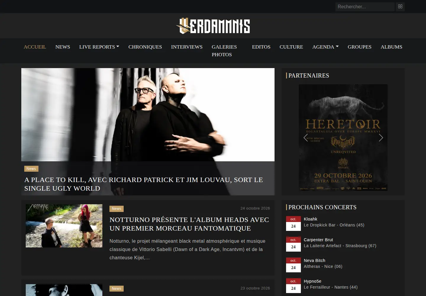 Screenshot of verdammnis.com
