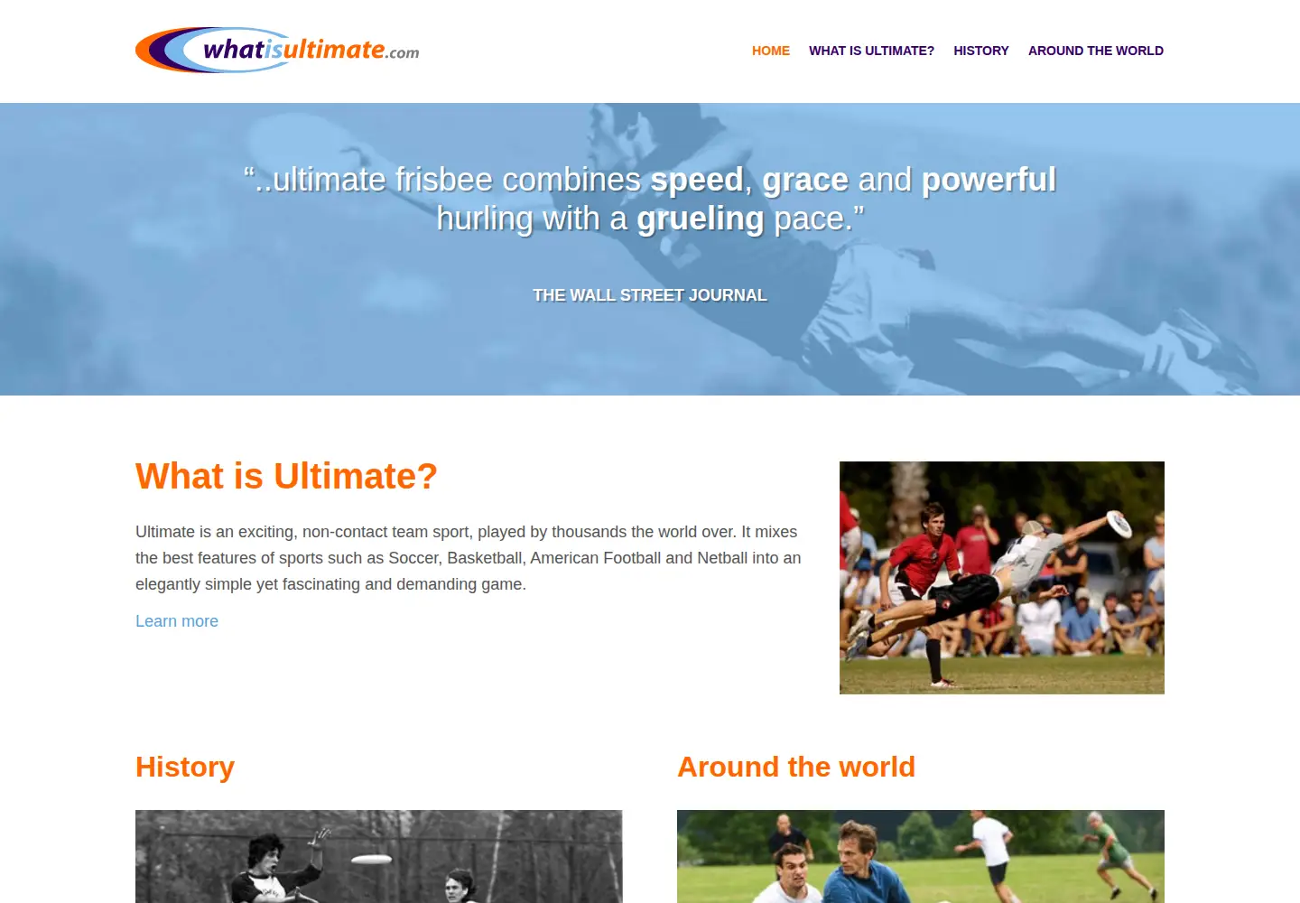 Screenshot of whatisultimate.com