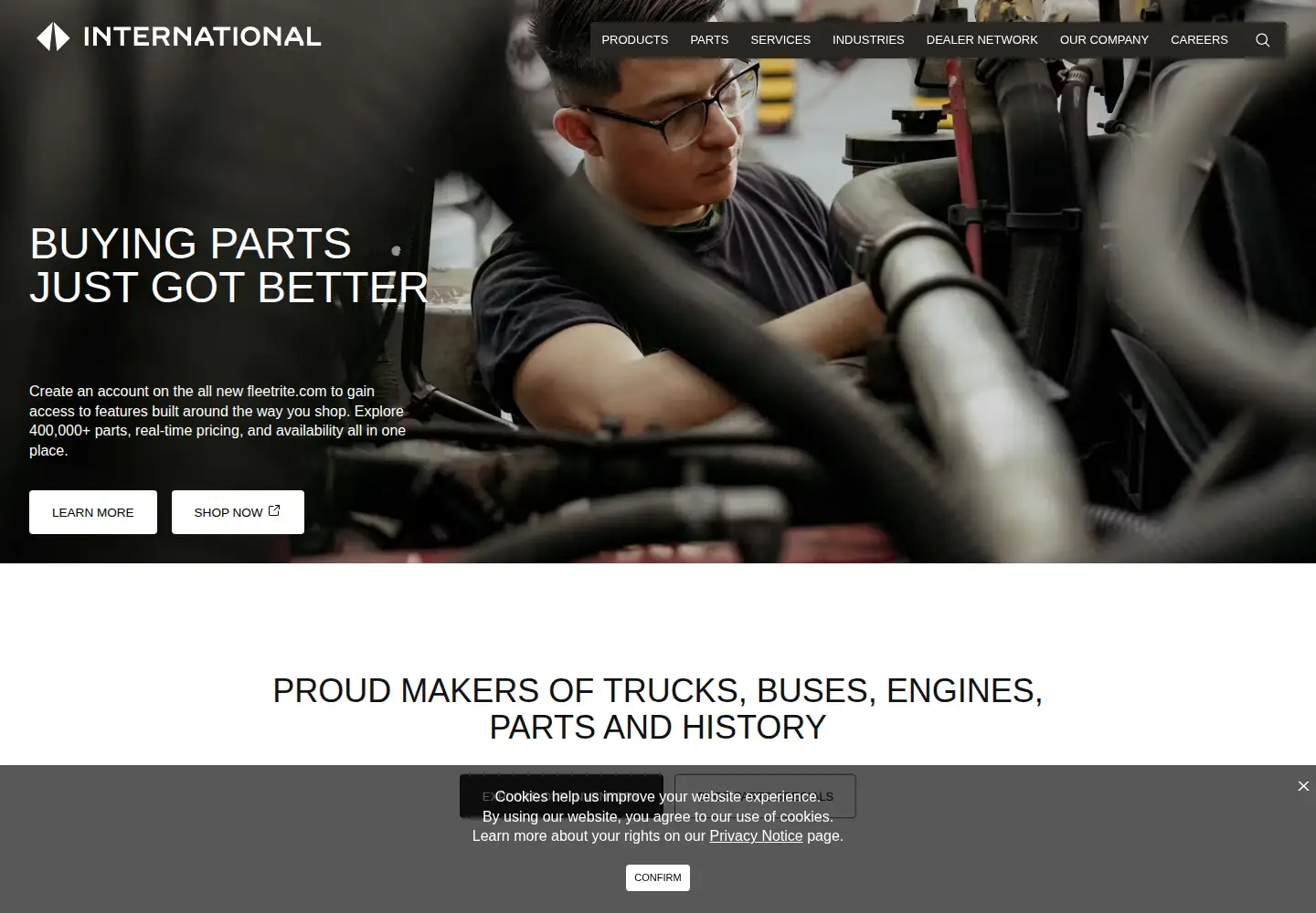 Screenshot of international.com