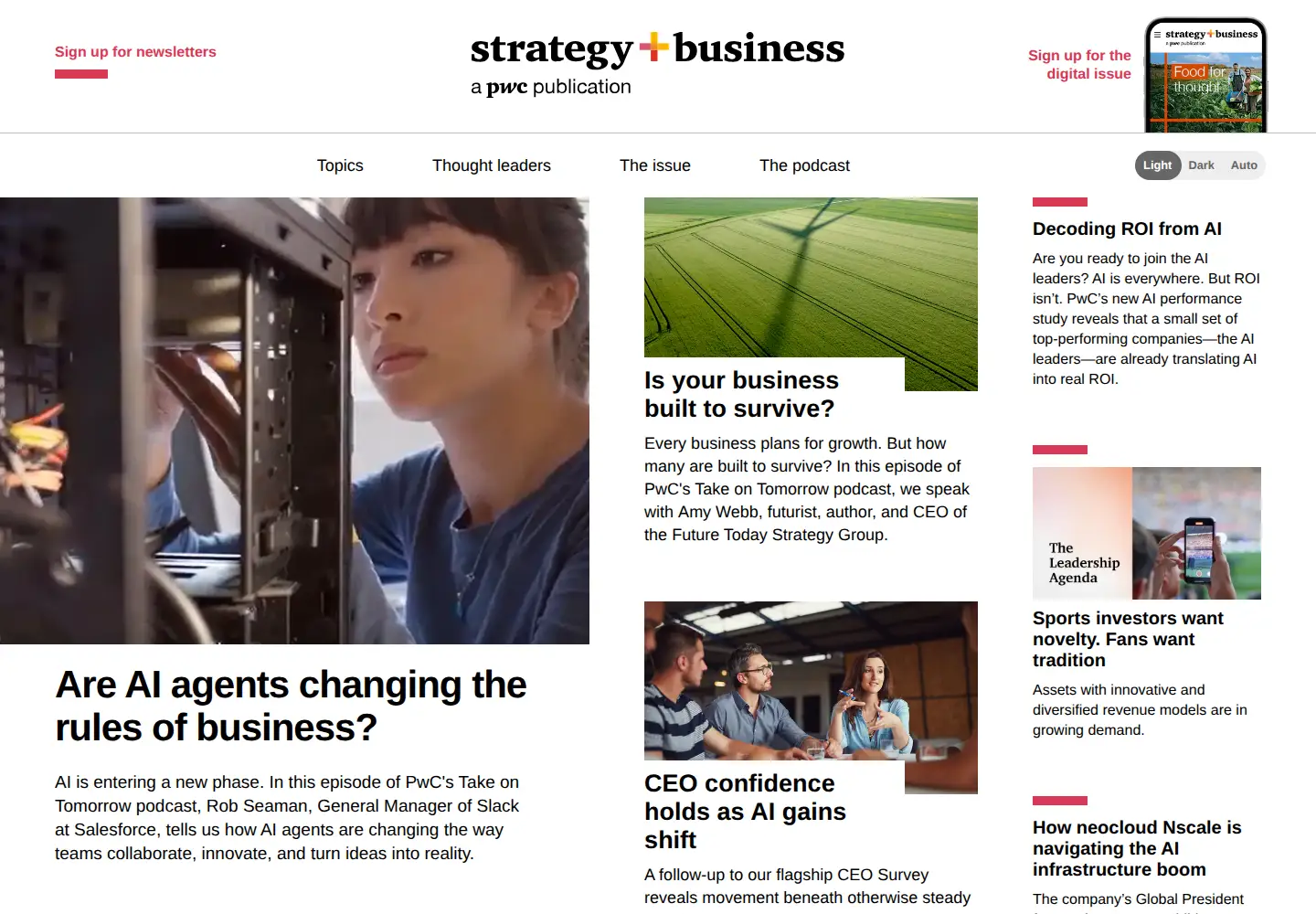 Screenshot of strategy-business.com