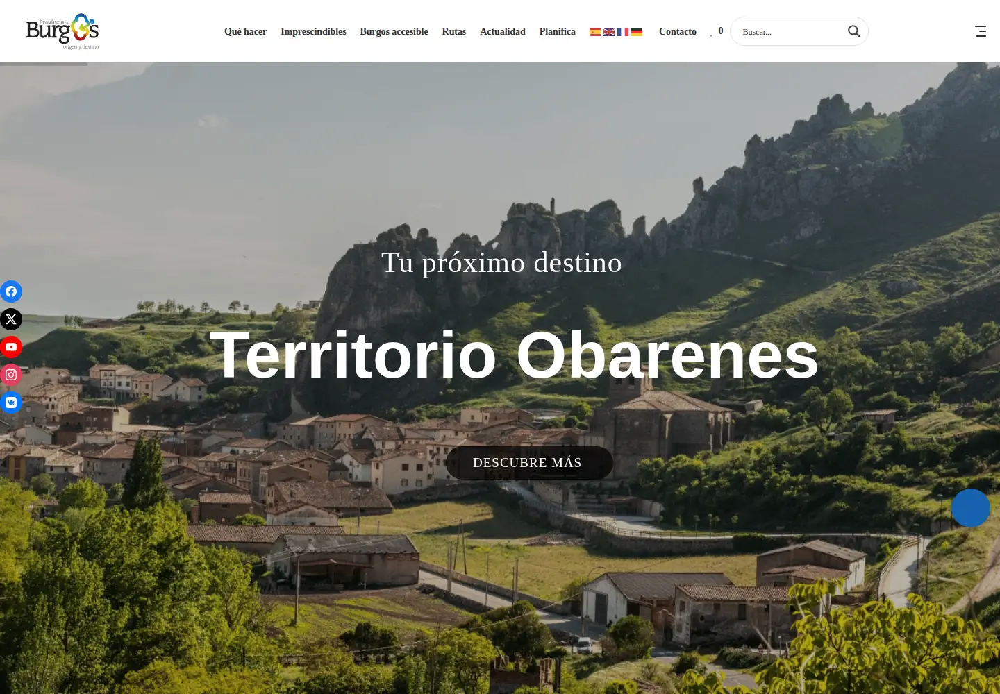 Screenshot of turismoburgos.org