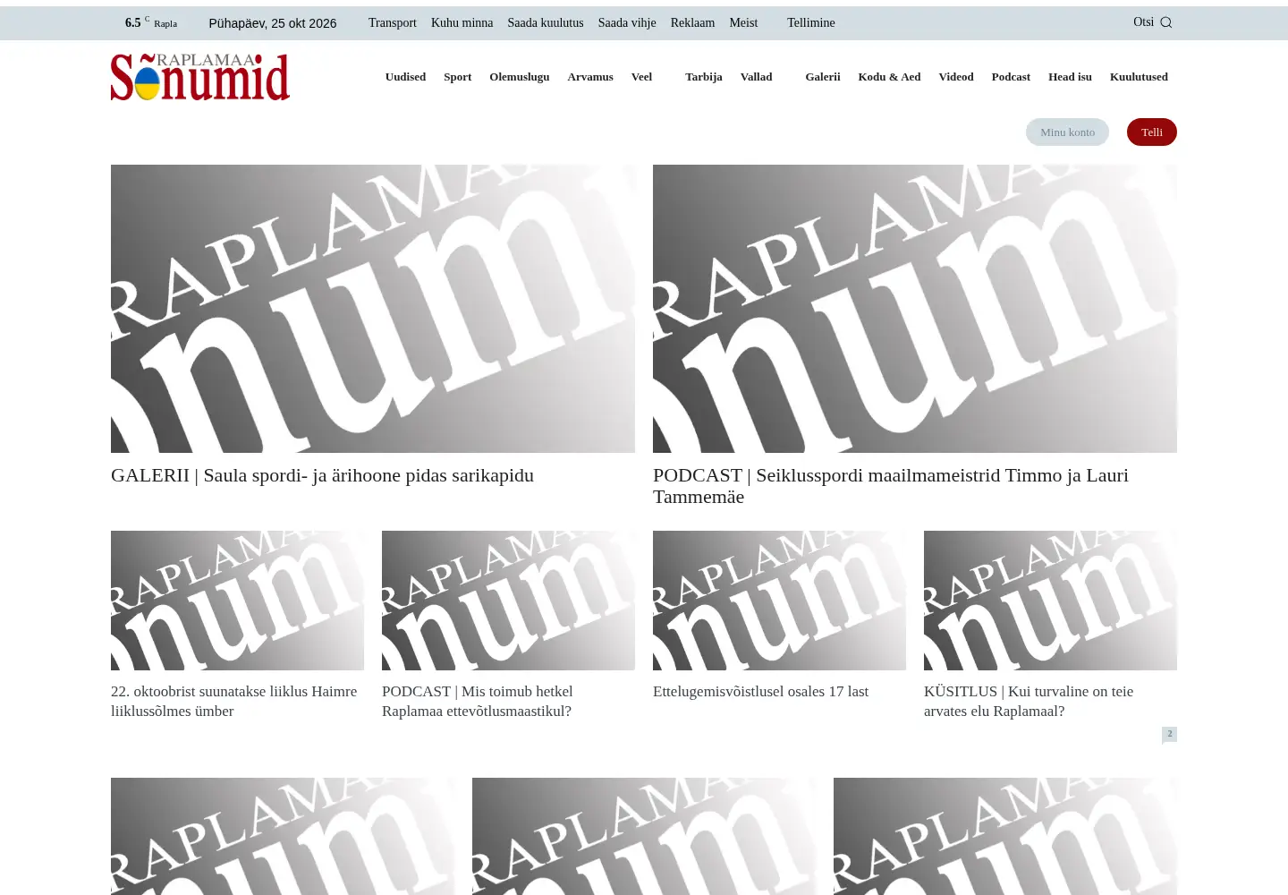 Screenshot of sonumid.ee