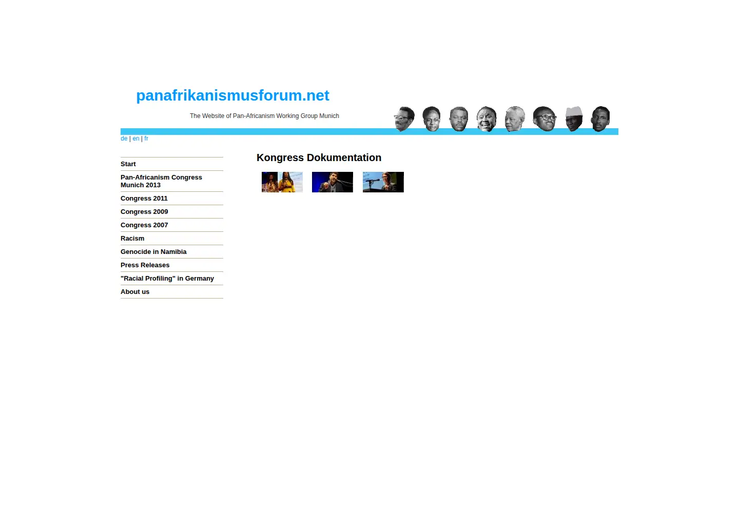 Screenshot of panafrikanismusforum.net