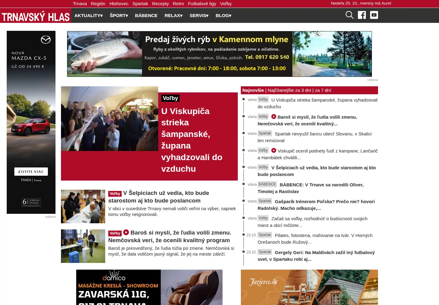 Screenshot of trnavskyhlas.sk