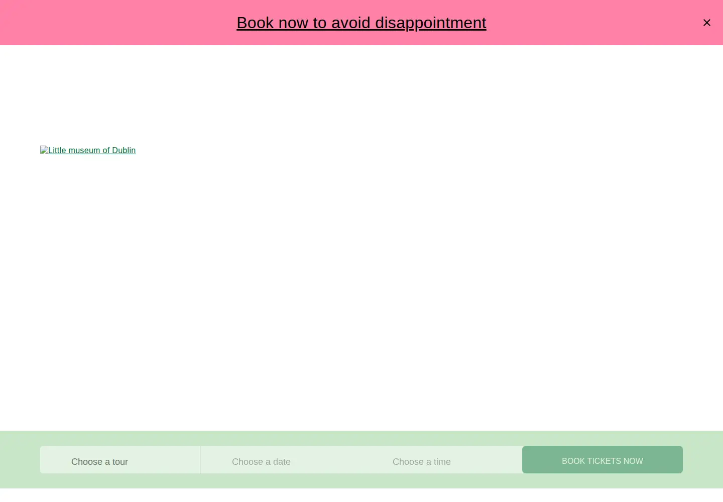 Screenshot of littlemuseum.ie