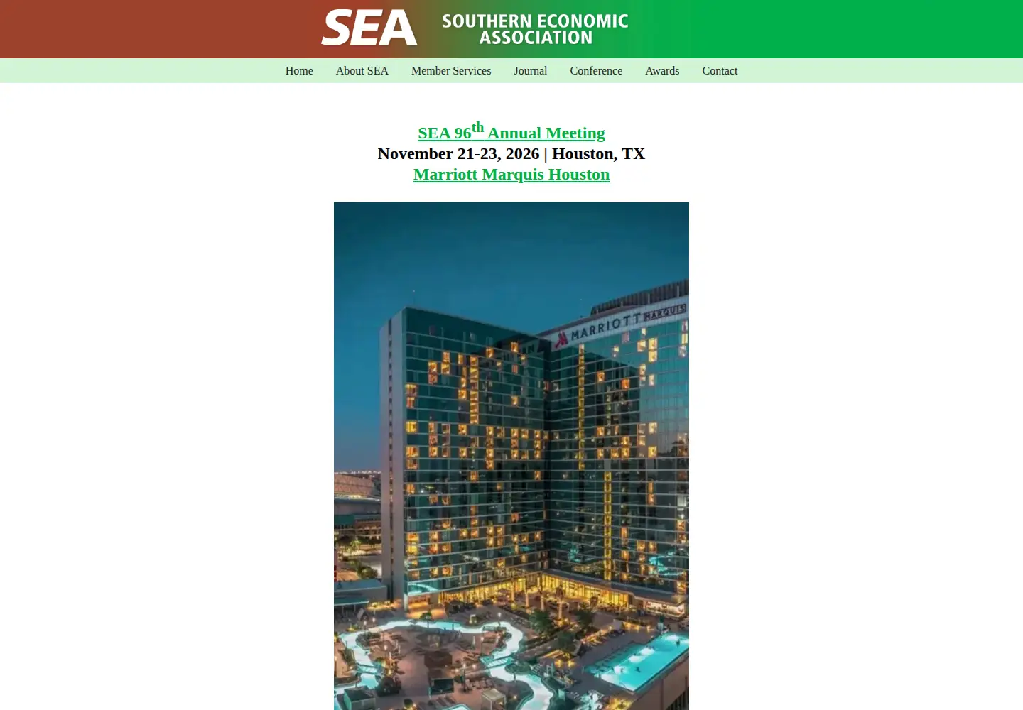 Screenshot of southerneconomic.org