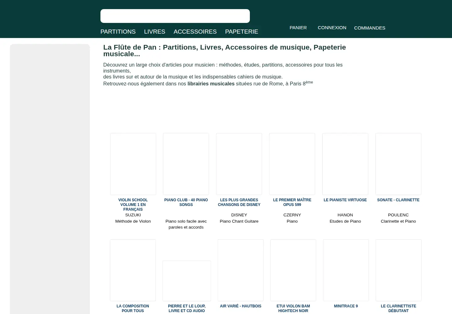 Screenshot of laflutedepan.com