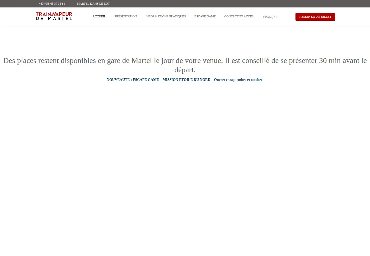 Screenshot of trainduhautquercy.info