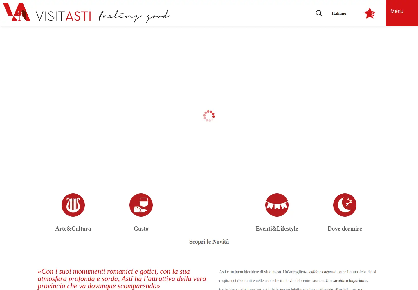Screenshot of visit.asti.it
