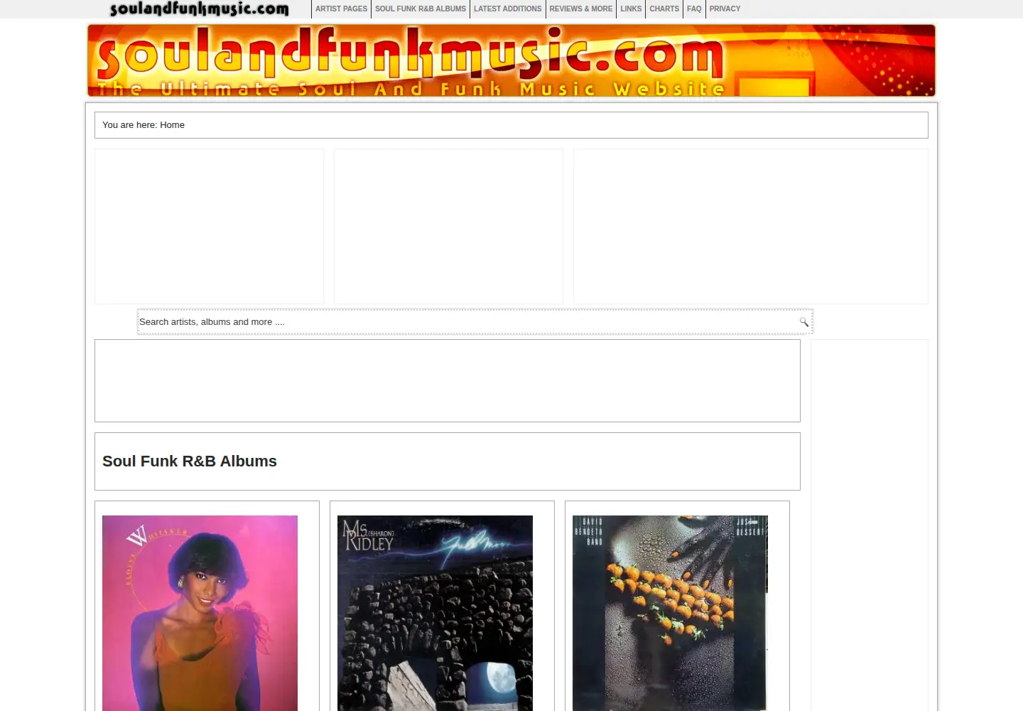 Screenshot of soulandfunkmusic.com