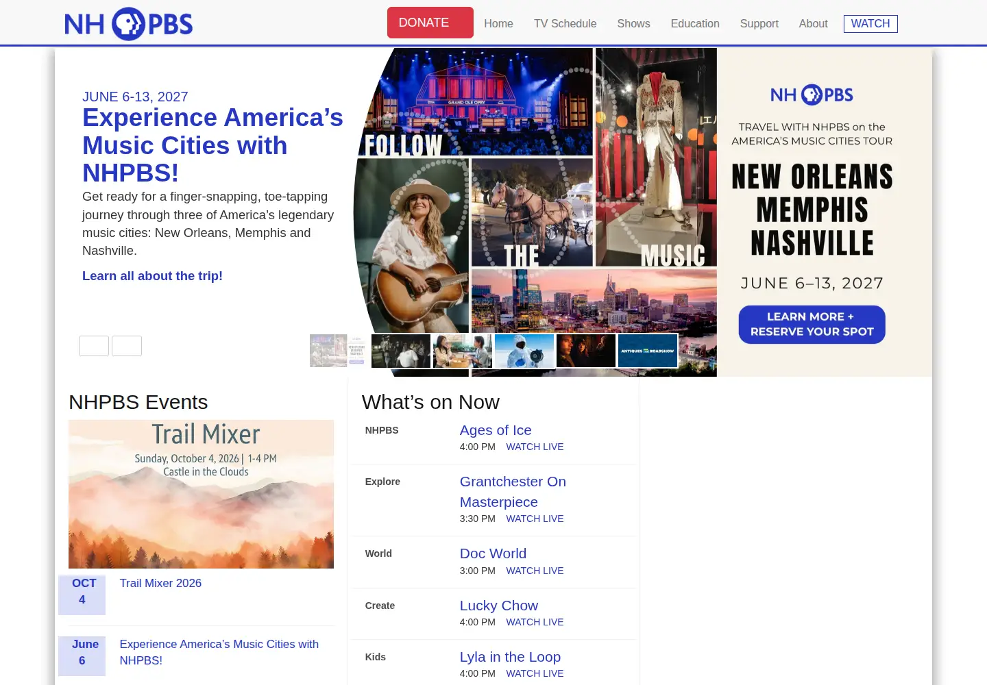 Screenshot of nhptv.org