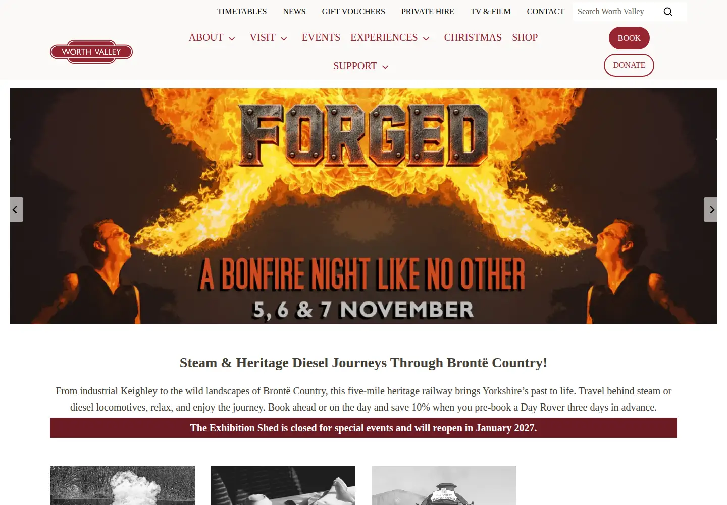Captured homepage of kwvr.co.uk in the current scan