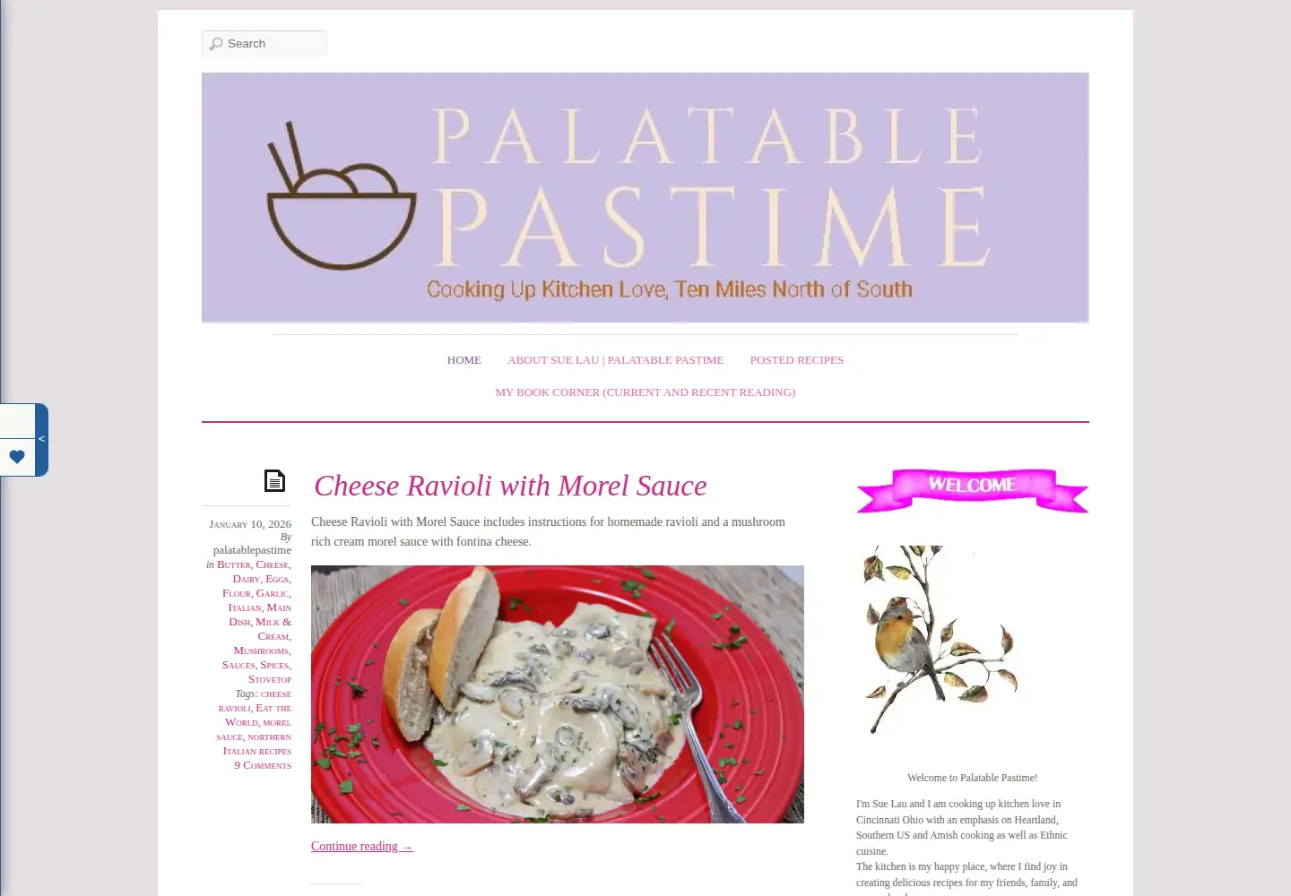 Captured homepage of palatablepastime.com in the current scan