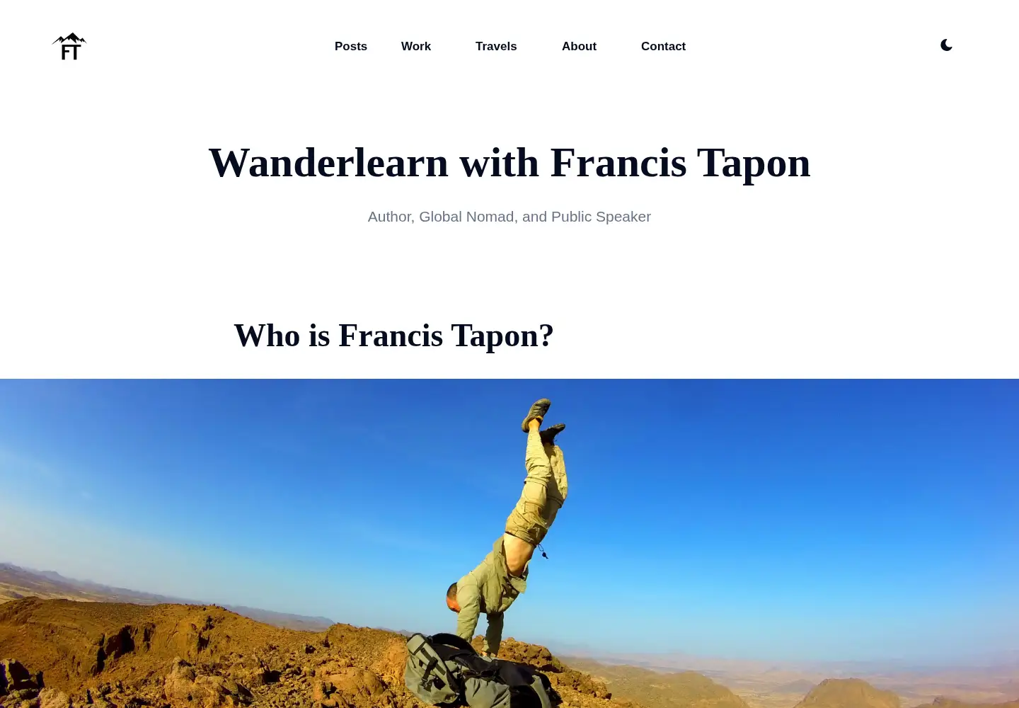 Screenshot of francistapon.com