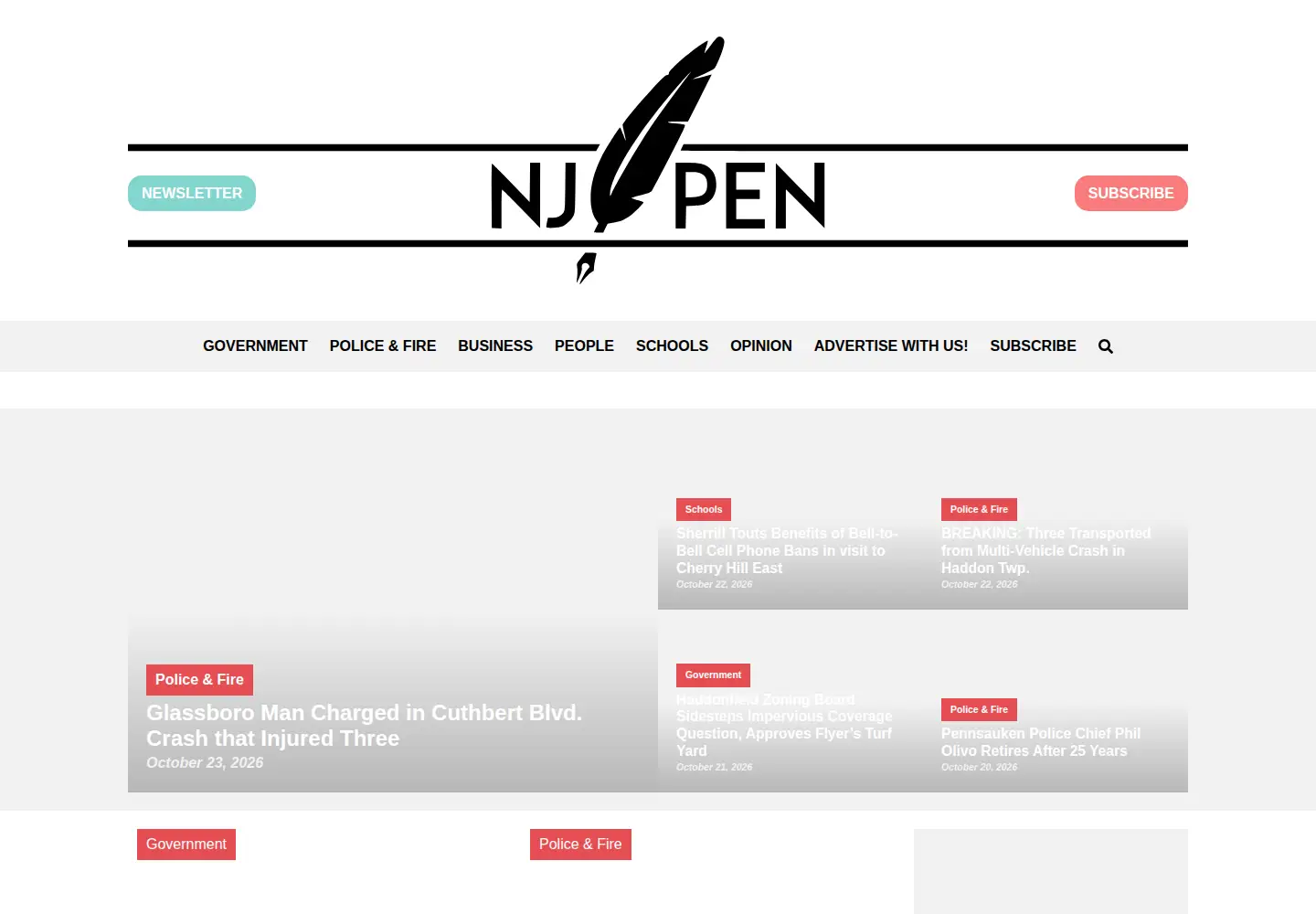 Screenshot of njpen.com
