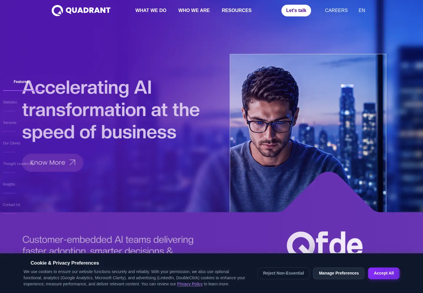 Screenshot of quadranttechnologies.com