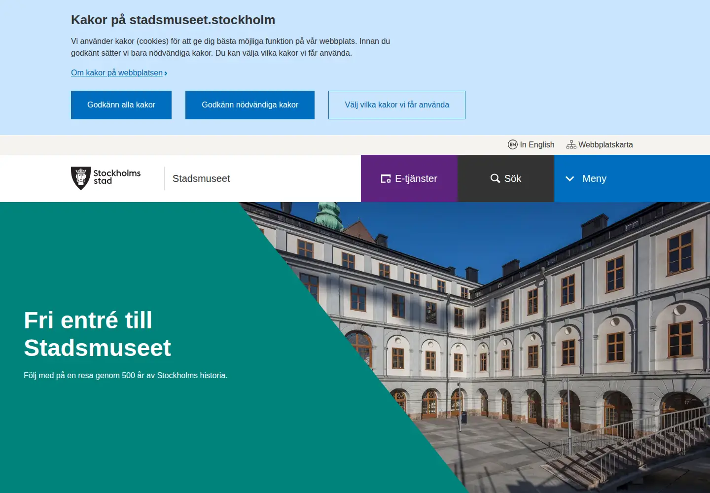 Screenshot of stadsmuseet.stockholm