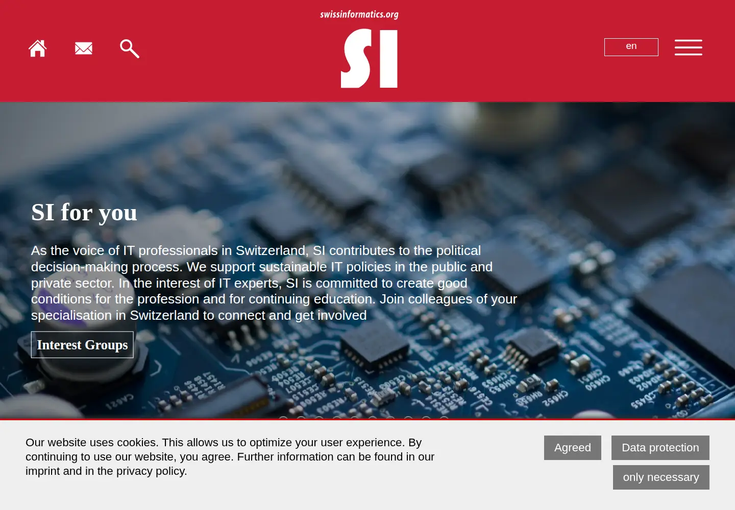 Screenshot of swissinformatics.org