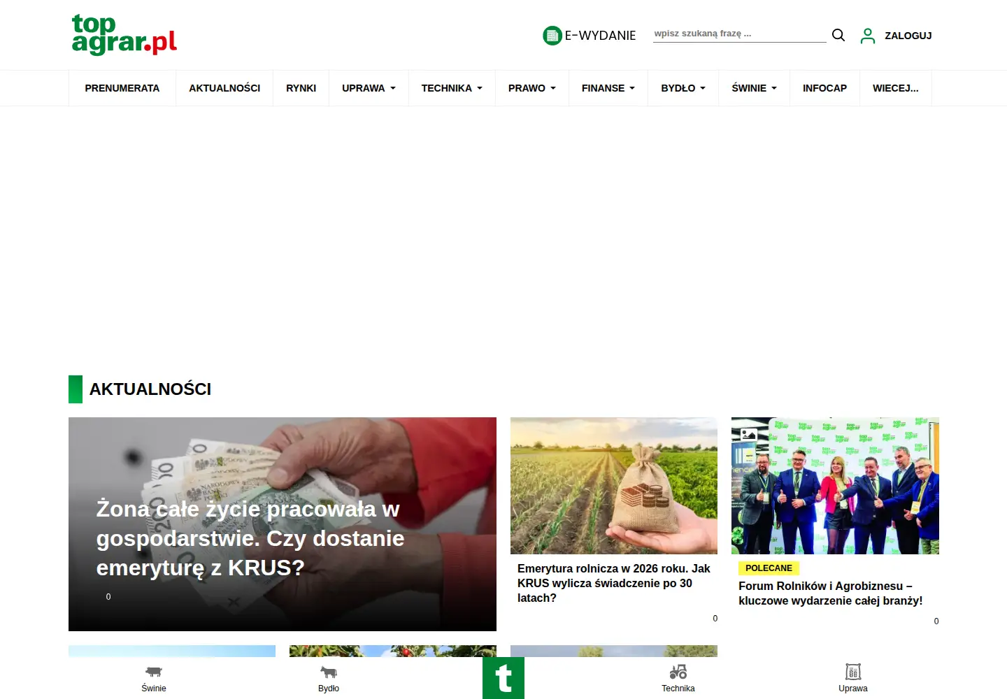 Screenshot of topagrar.pl