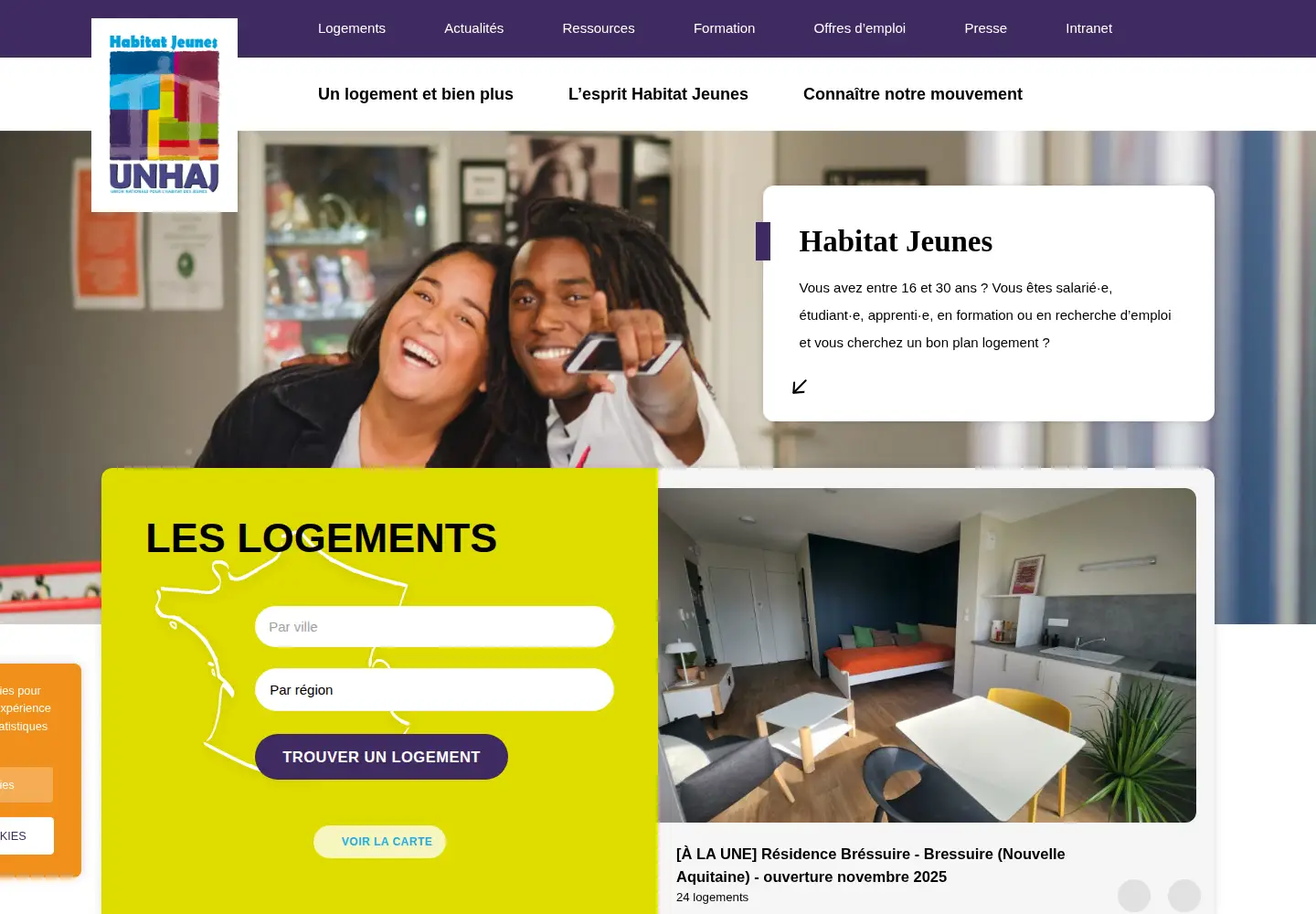 Screenshot of unhaj.org