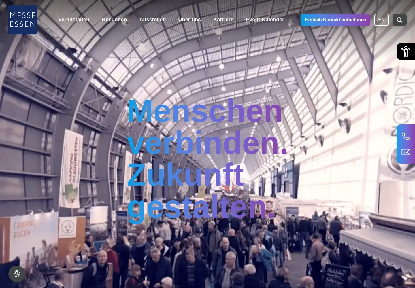 Screenshot of messe-essen.de