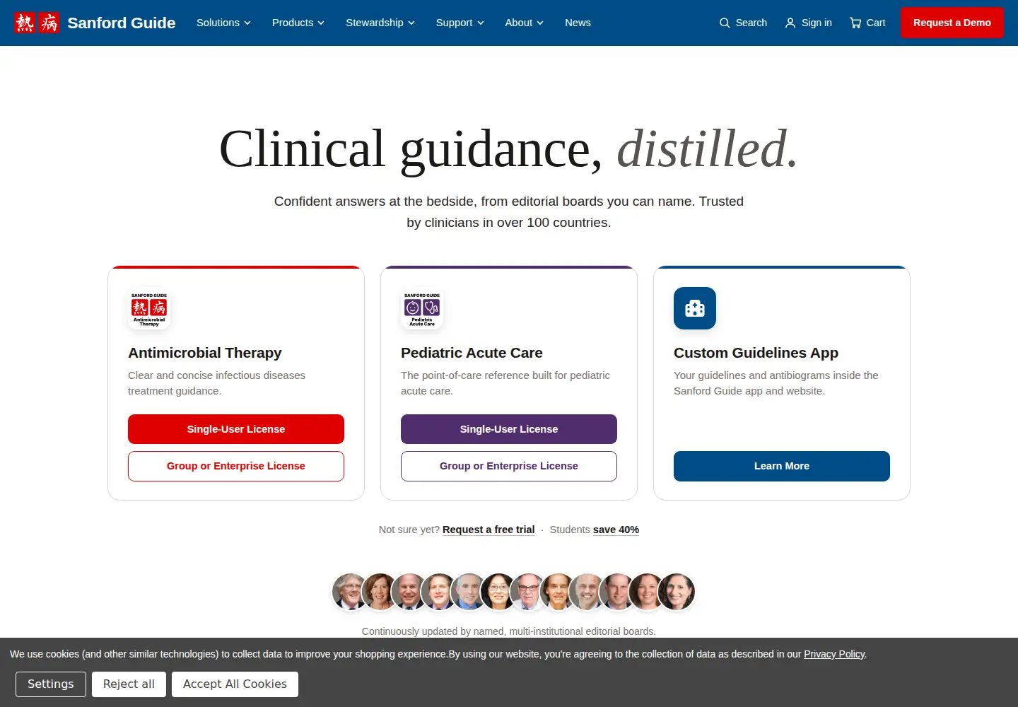 Screenshot of sanfordguide.com