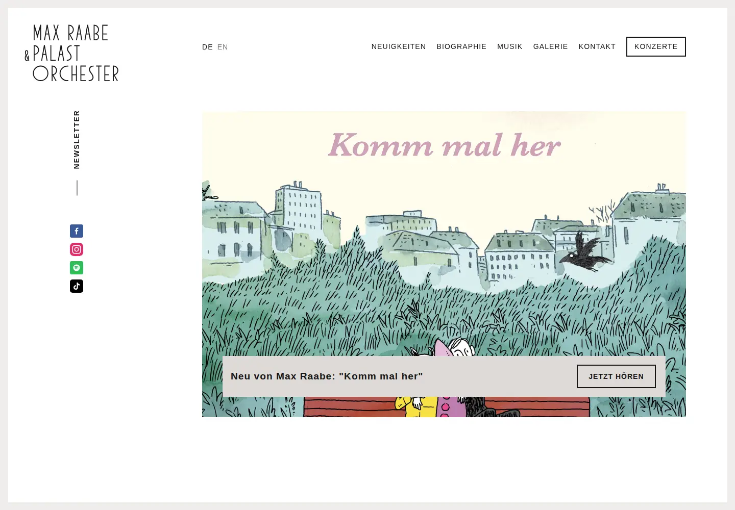 Screenshot of palast-orchester.de
