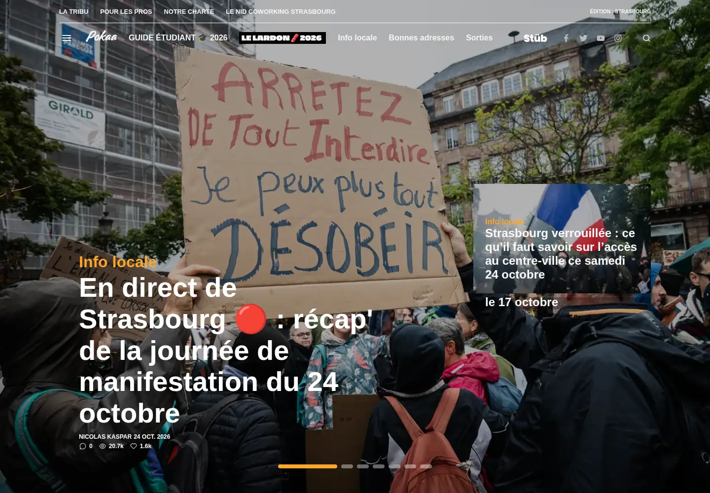 Screenshot of pokaa.fr