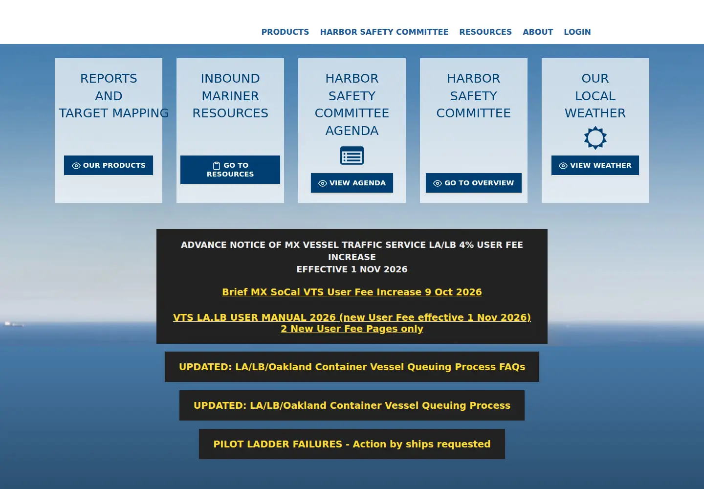 Captured homepage of mxsocal.org in the current scan
