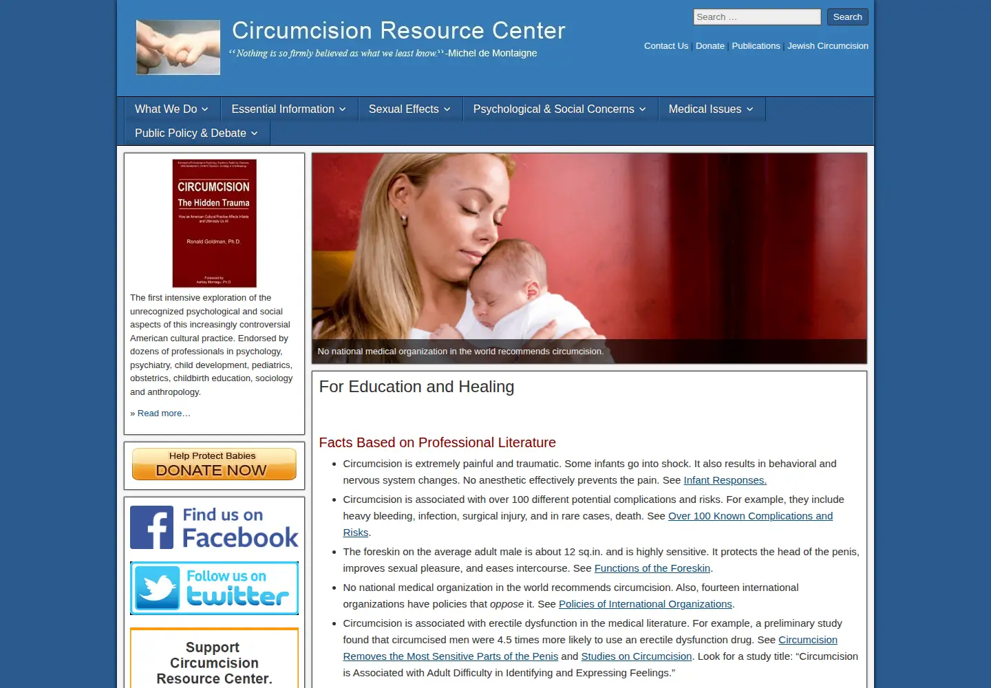Screenshot of circumcision.org