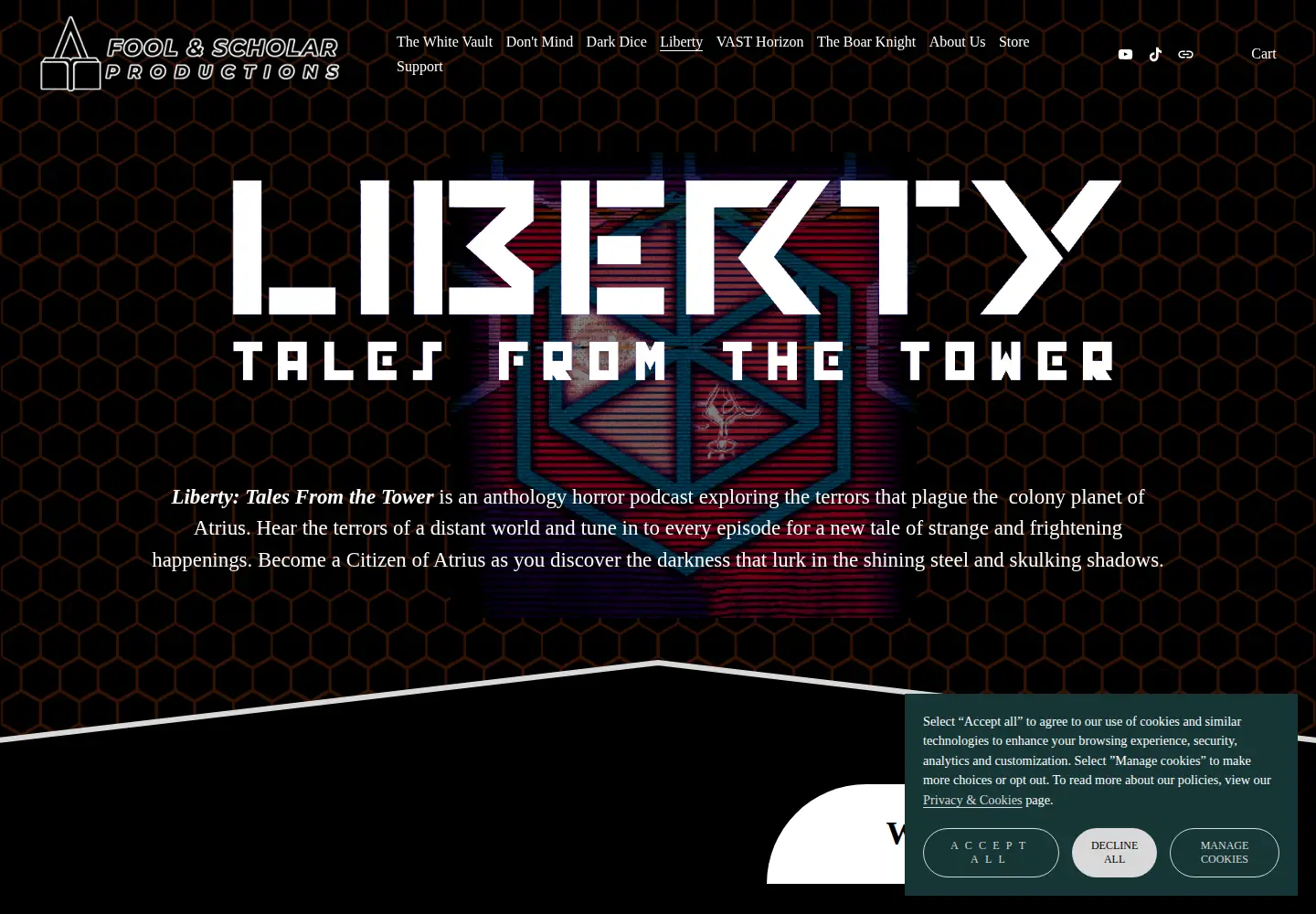 Screenshot of libertyendures.com