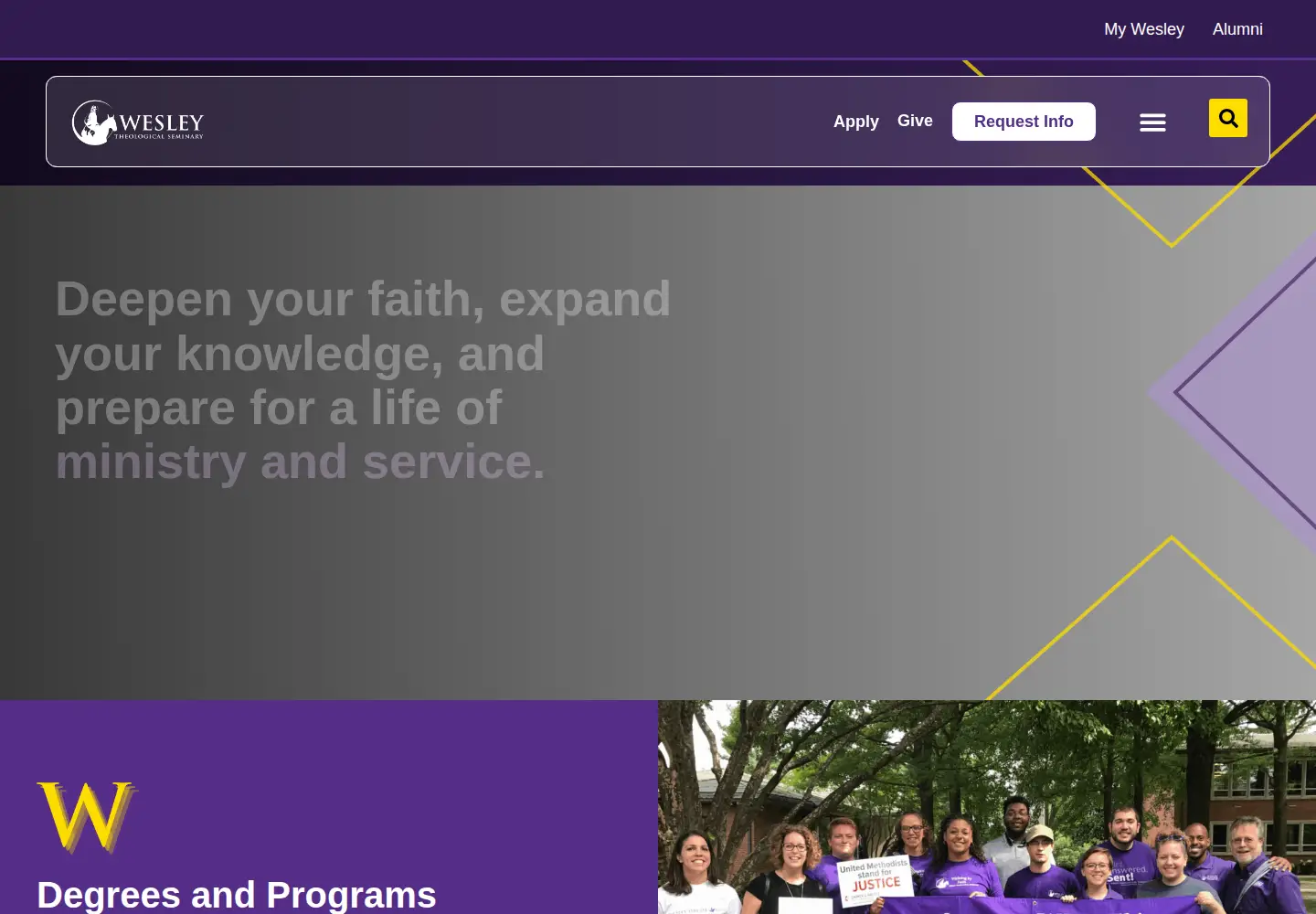 Screenshot of wesleyseminary.edu