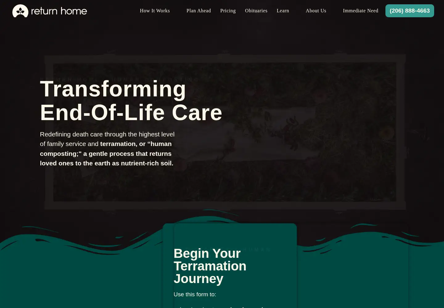 Screenshot of returnhome.com