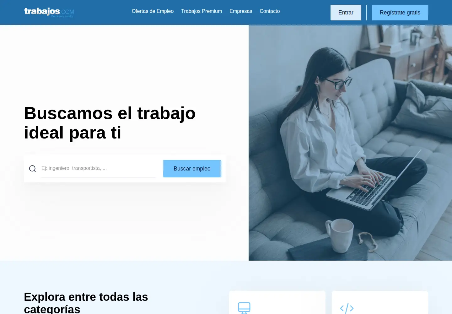 Screenshot of trabajos.com