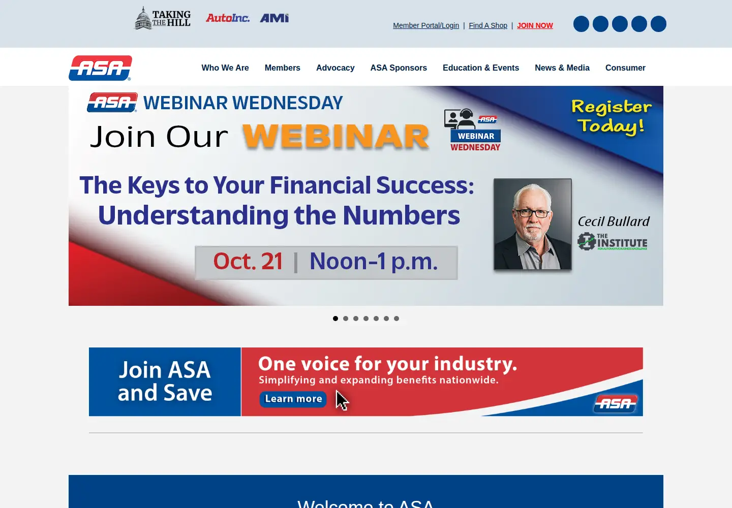Screenshot of asashop.org