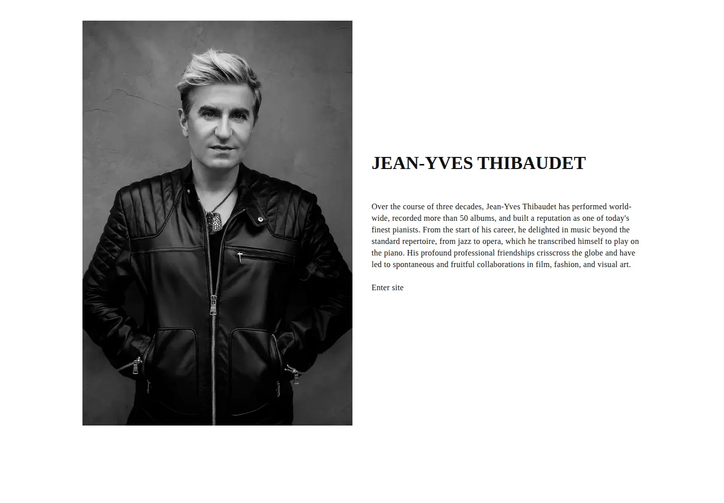 Screenshot of jeanyvesthibaudet.com