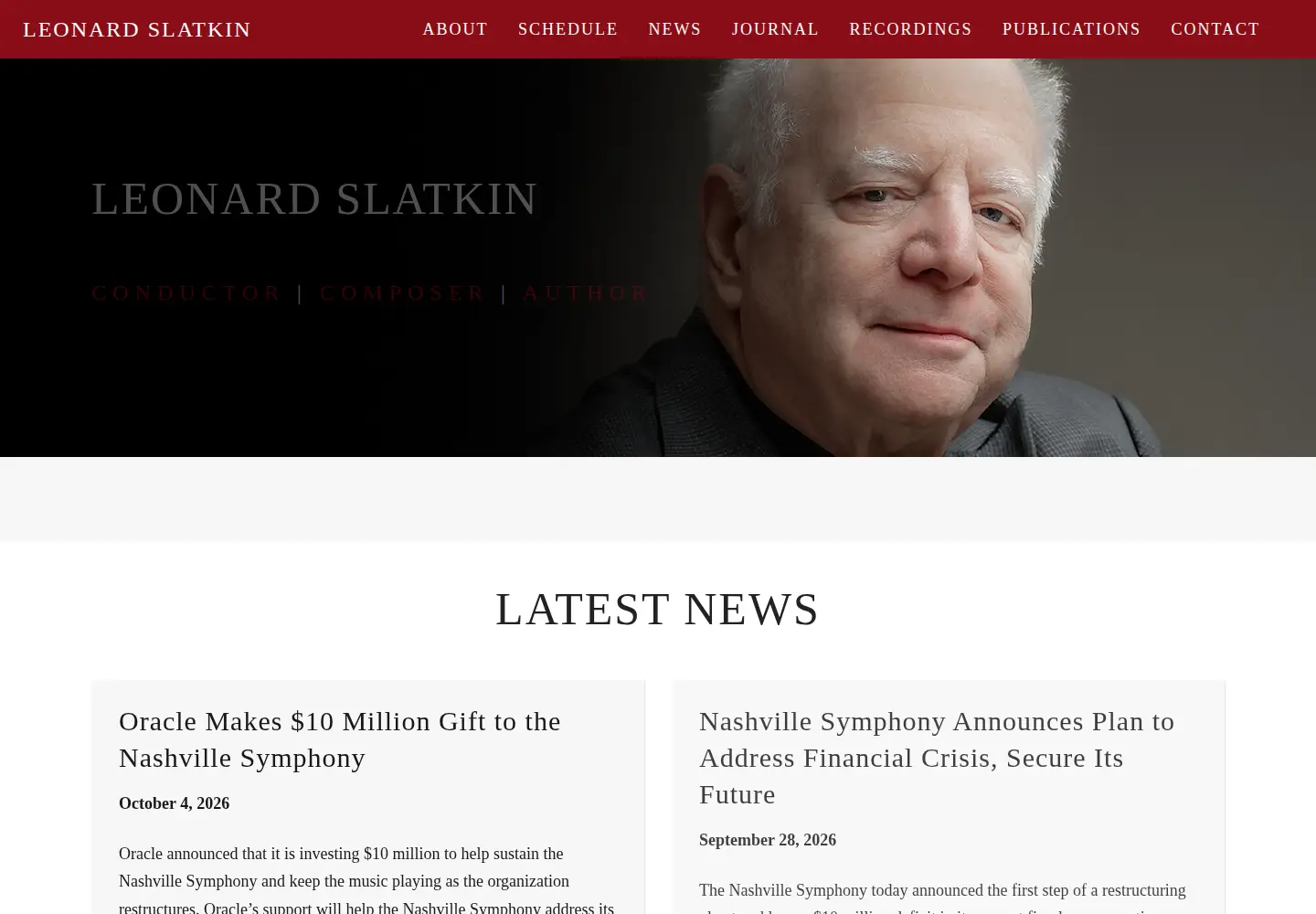 Screenshot of leonardslatkin.com