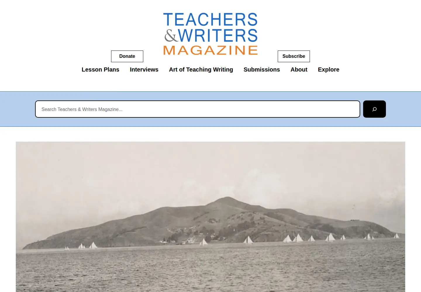 Screenshot of teachersandwritersmagazine.org