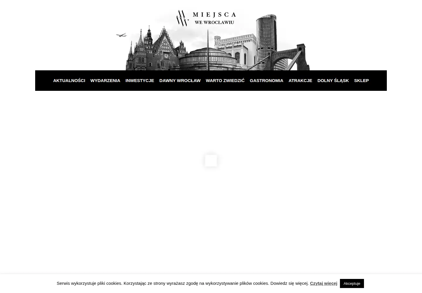 Screenshot of miejscawewroclawiu.pl