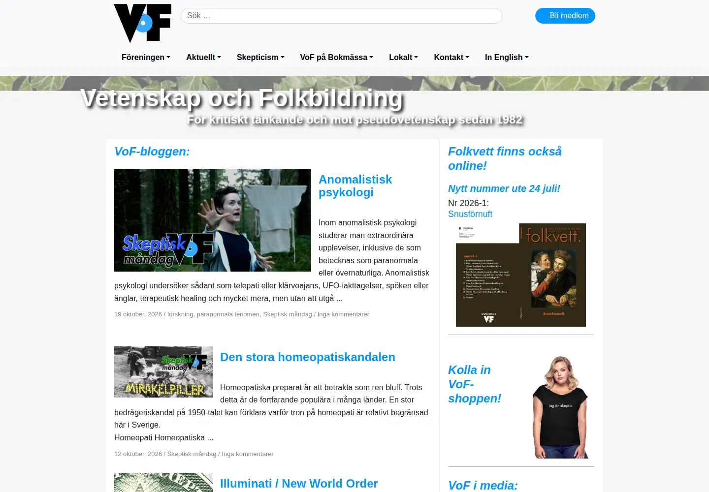 Screenshot of vof.se
