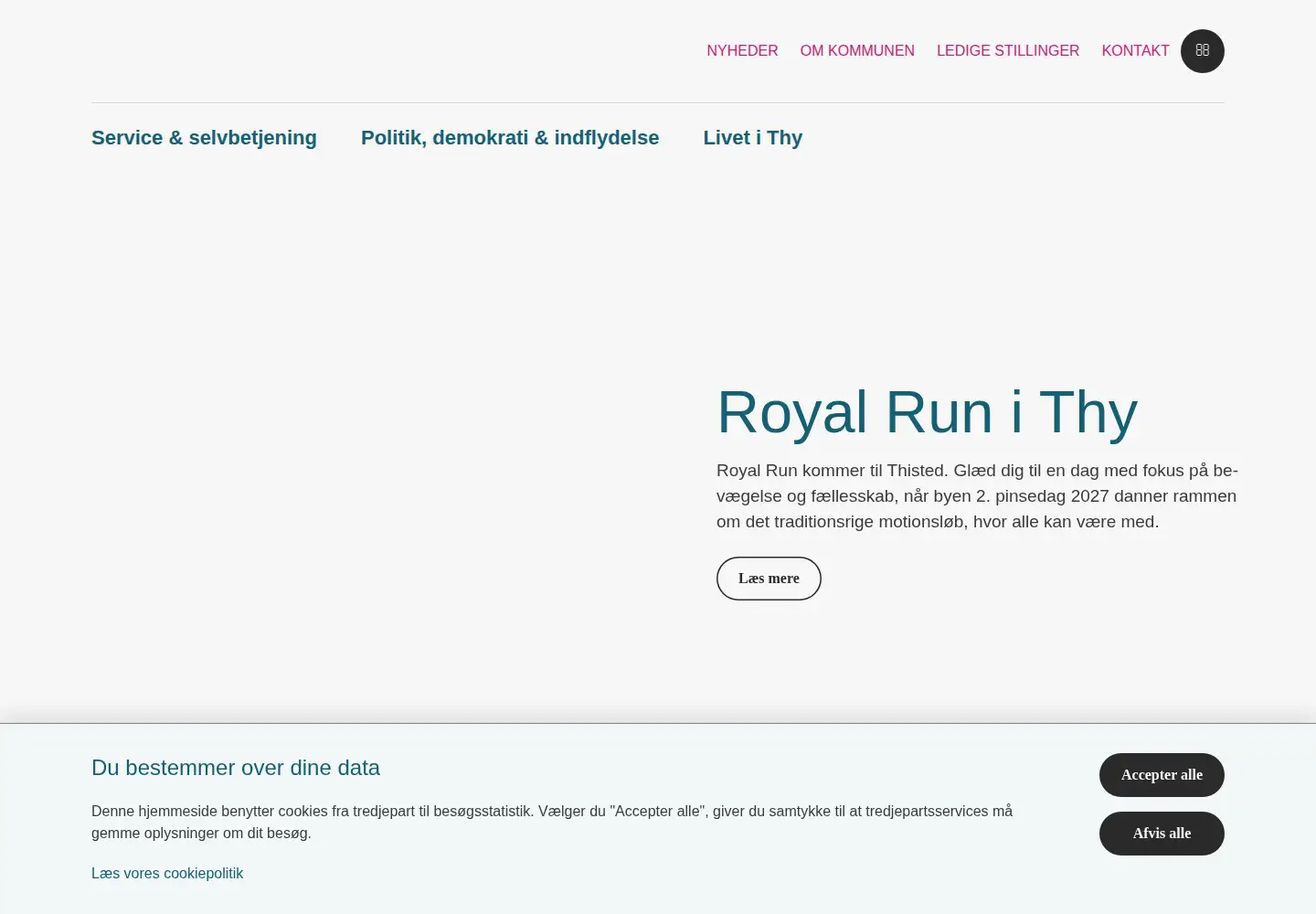 Captured homepage of thisted.dk in the current scan