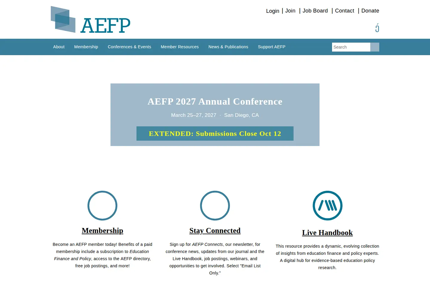 Screenshot of aefpweb.org