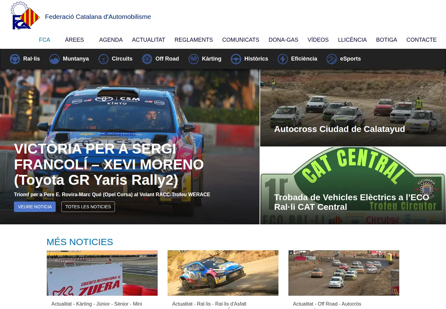 Screenshot of fca.cat