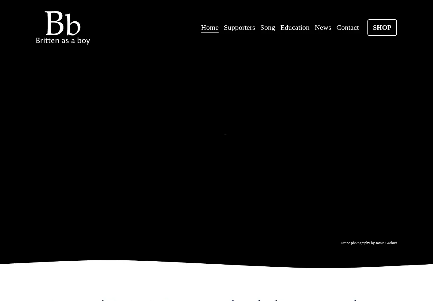 Captured homepage of brittenasaboy.com in the current scan