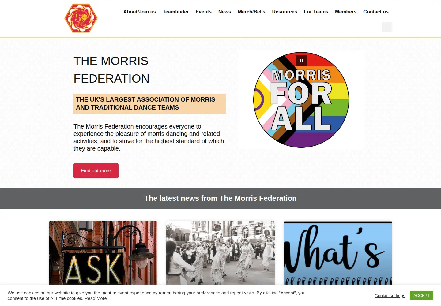 Screenshot of morrisfed.org.uk