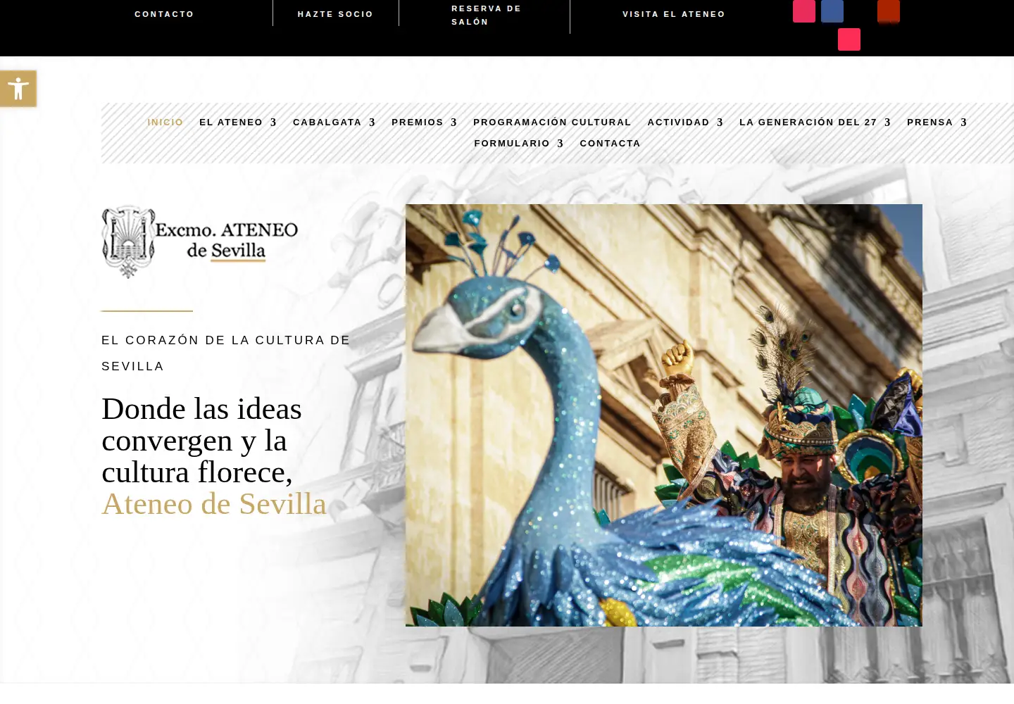 Captured homepage of ateneodesevilla.es in the current scan