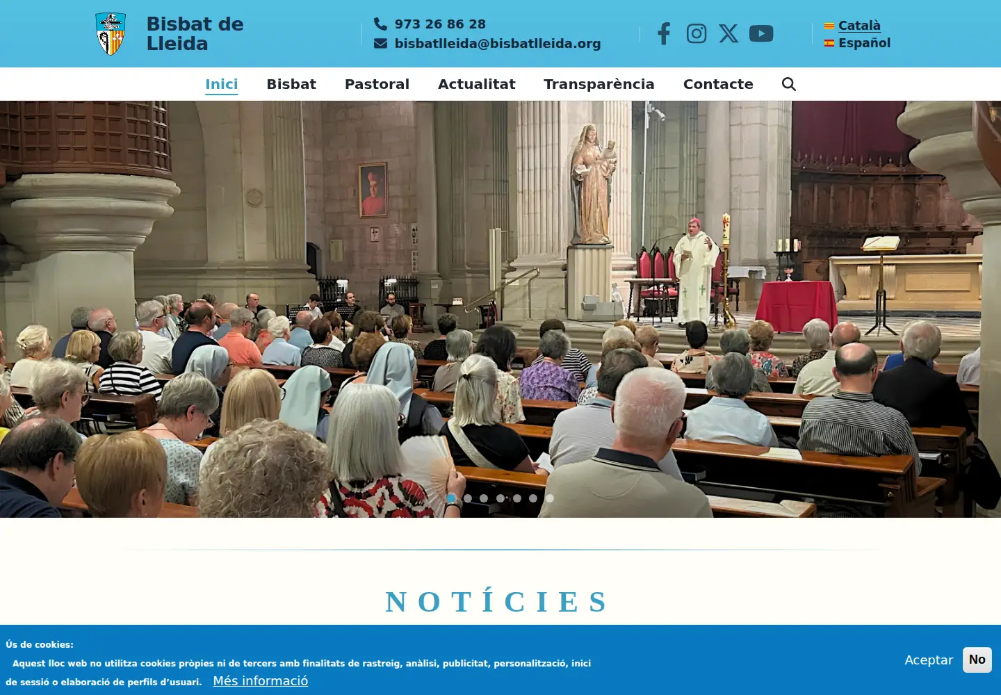 Screenshot of bisbatlleida.org