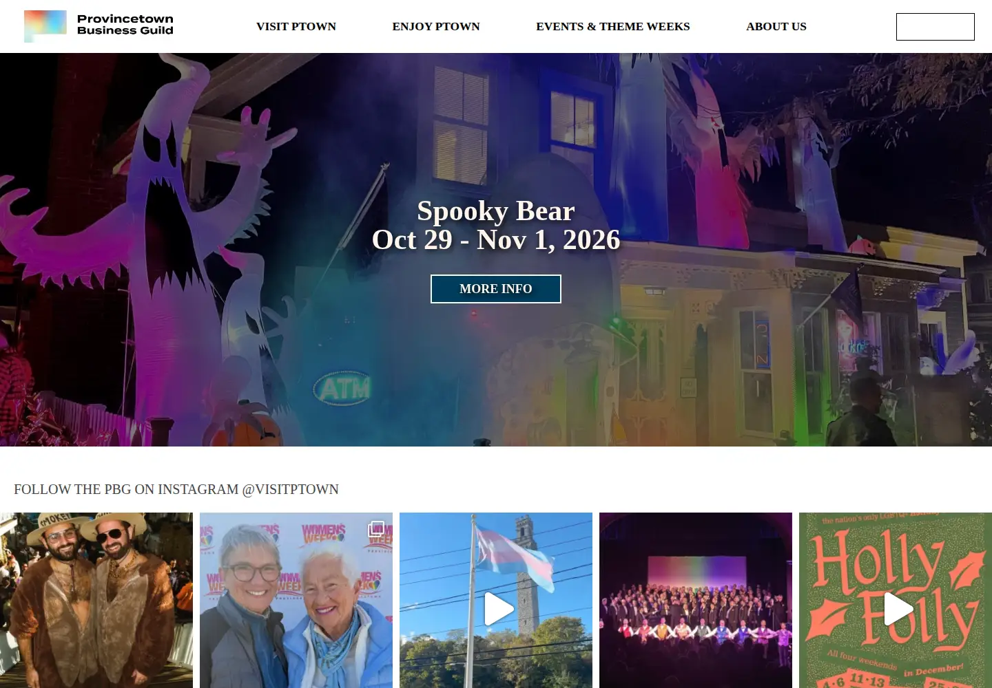 Screenshot of ptown.org